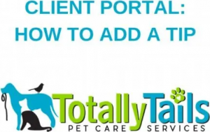 client portal how to add tip